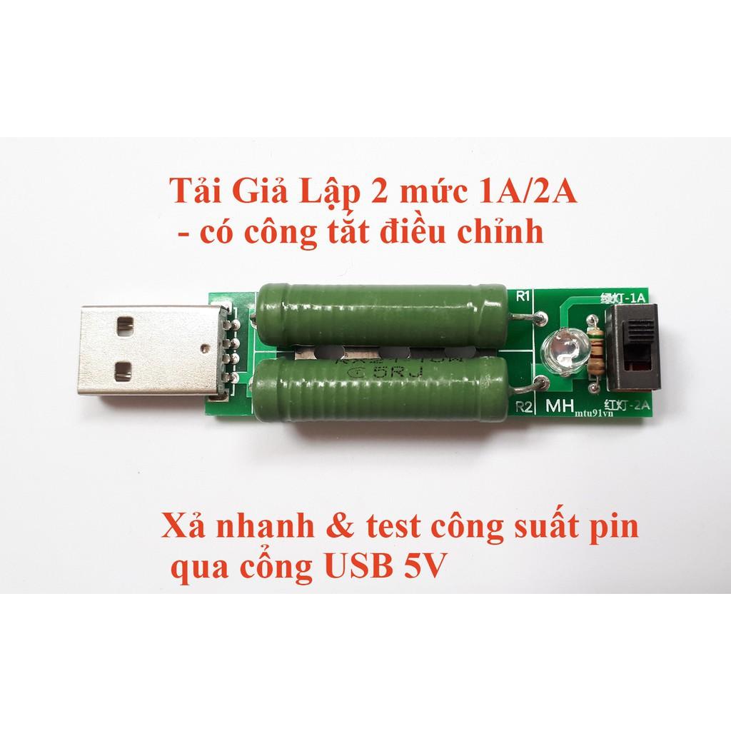 Cục tải giả dùng để test củ sạc usb công suất 2A