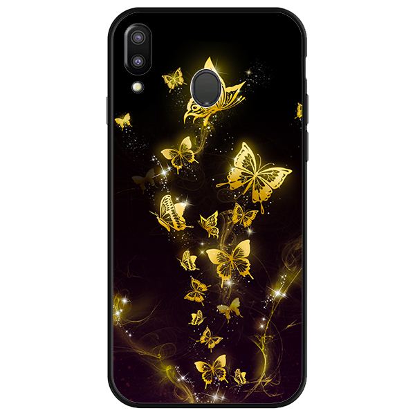 Ốp lưng cho Samsung Galaxy M20 nền bướm vàng 1 - Hàng chính hãng