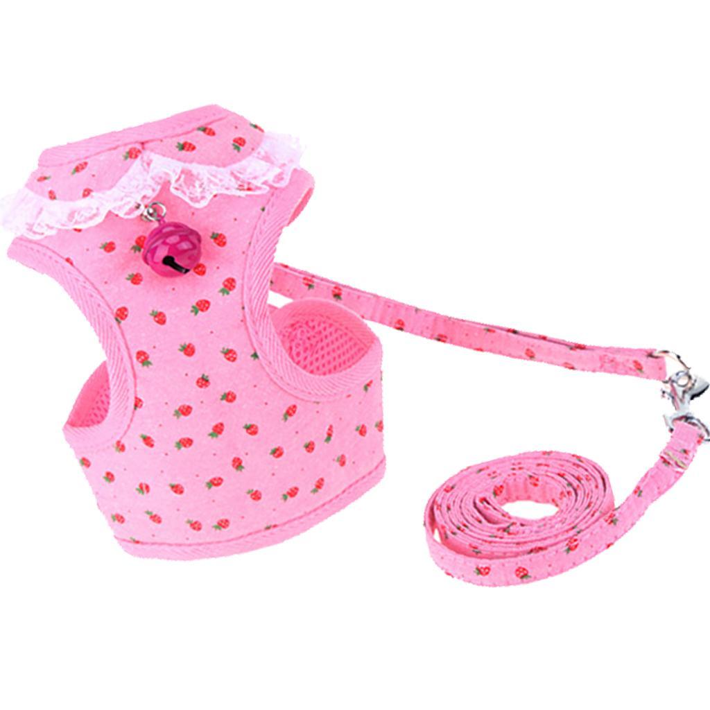 1 Pc Breathable Adjustable Pet Harness Leash Set No Pull Padded Vest
