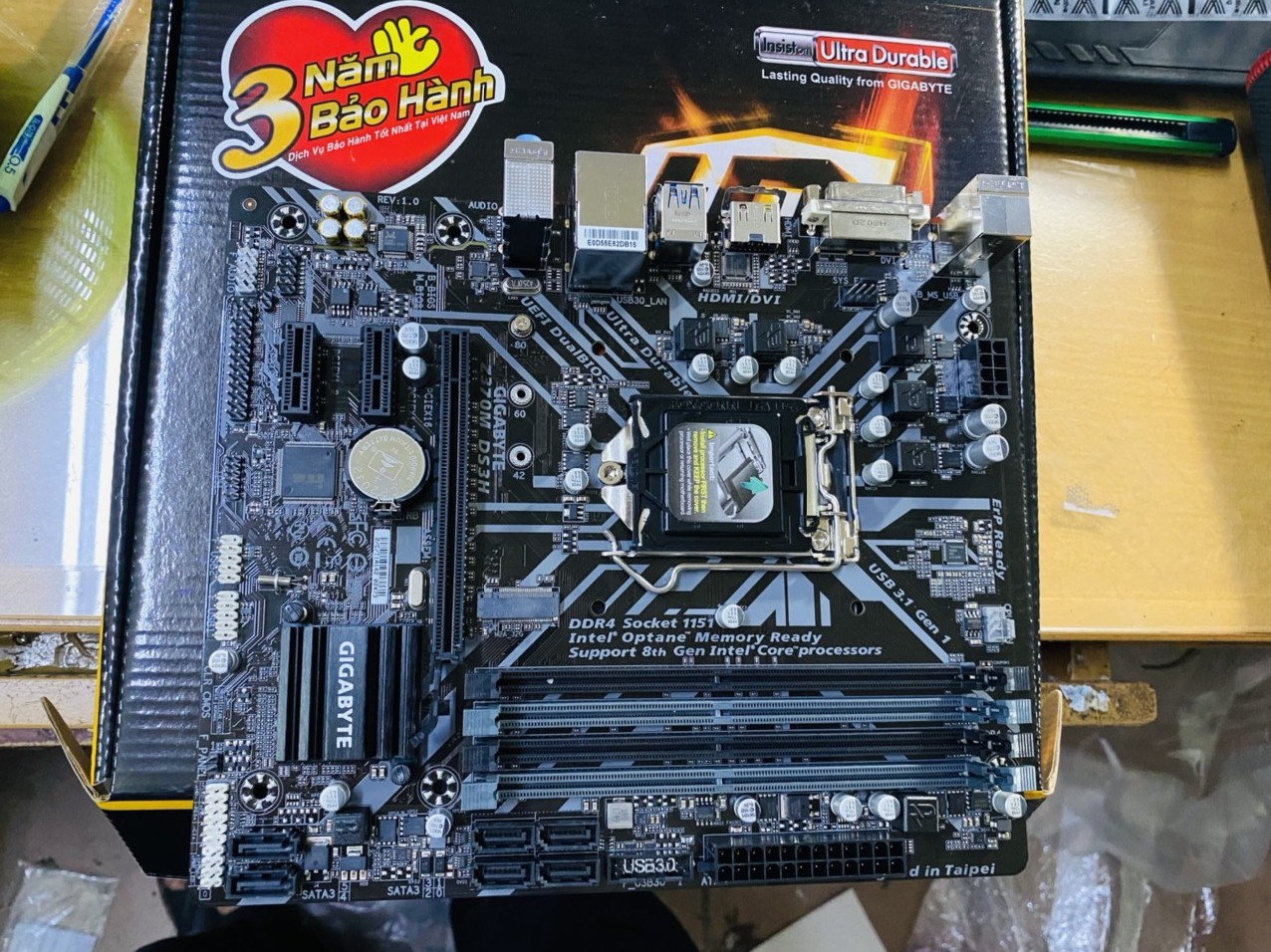 Bo Mạch Chủ GIGABYTE Z370M DS3H - HÀNG CHÍNH HÃNG