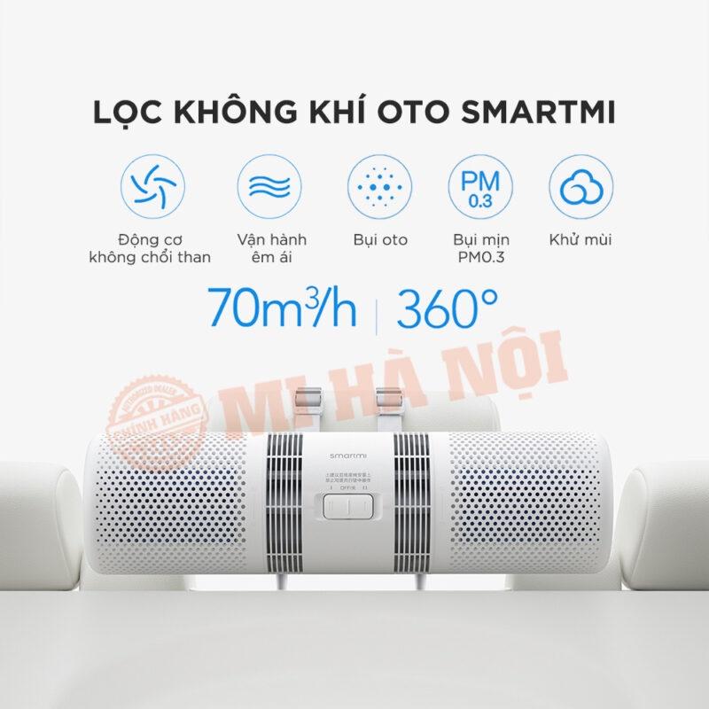 MÁY LỌC KHÔNG KHÍ Ô TÔ XIAOMI SMARTMI CAR AIR PURIFIER - Nhập Khẩu và Phân Phối Chính Hãng