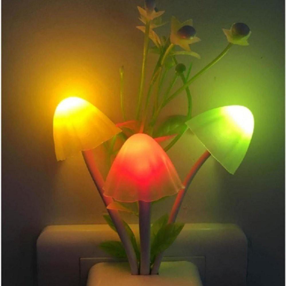 Đèn ngủ chậu hoa cảm ứng thông minh, tiết kiệm điện hình nấm Avatar cực xinh