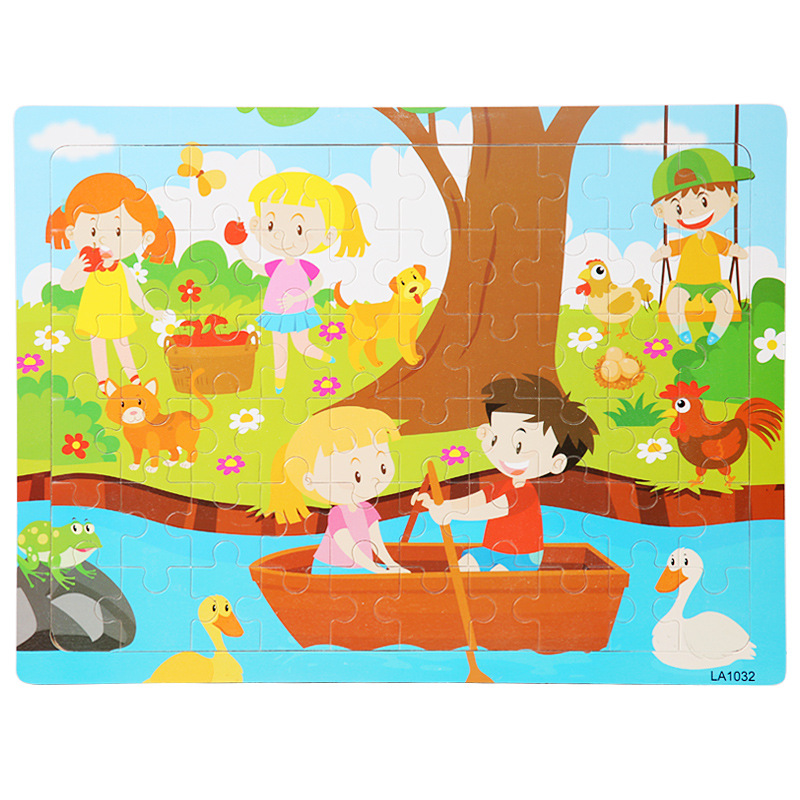 Đồ chơi tranh xếp hình 60 miếng puzzle - Đồ chơi thông minh cho bé