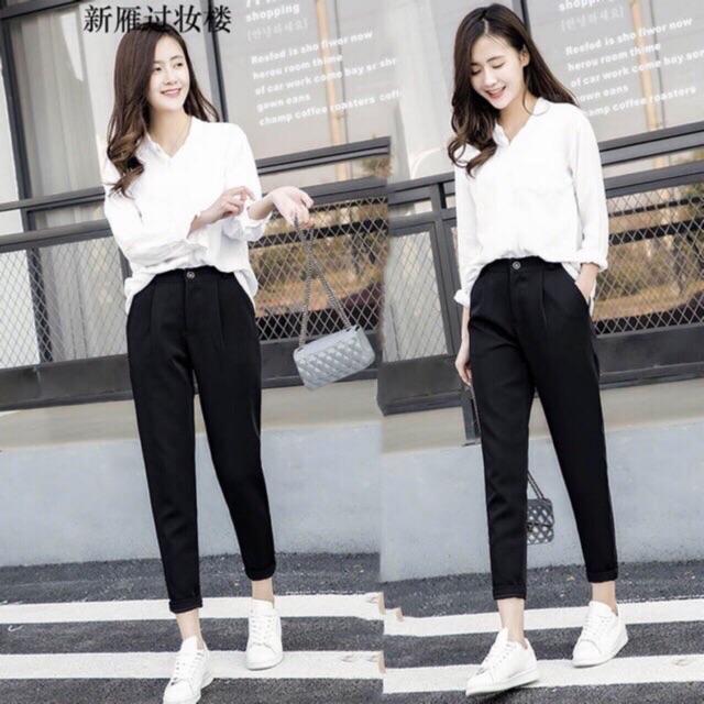 QUẦN BAGGY TÂY KIỂU HIỆN ĐẠI CHẤT TUYẾT MƯA ĐỨNG FROM THỜI TRANG BANAMO FASHION QUẦN BAGGY TÂY GẤU BẰNG 832