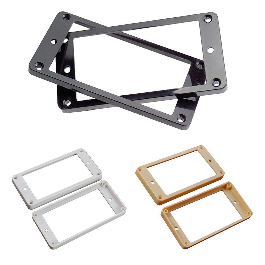 2pcs White Humbucker Pickup Mounting Rings for Neck&Bridge Pickups
