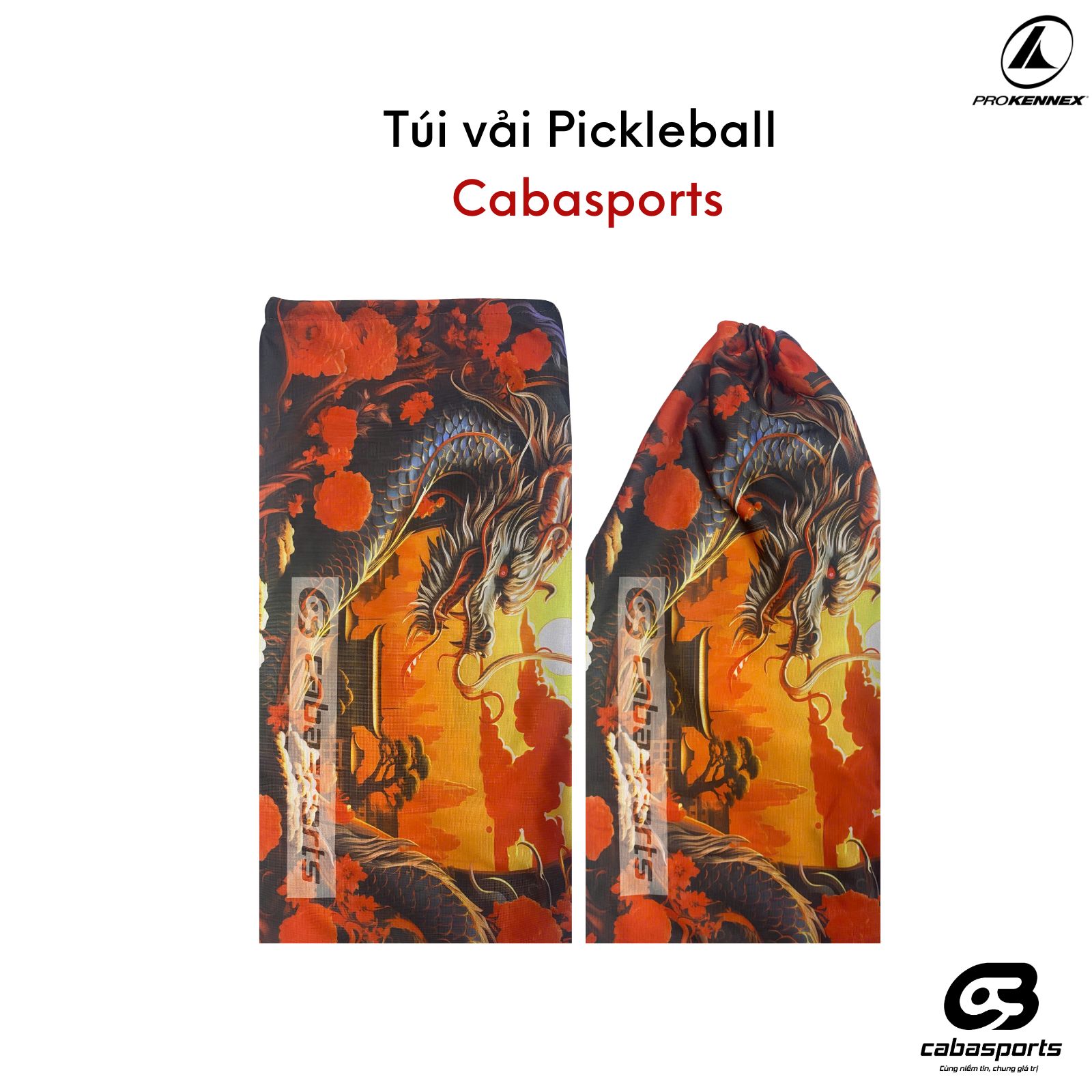 Túi vải thun lạnh dây rút giá rẻ co giãn 2 chiều Cabasports