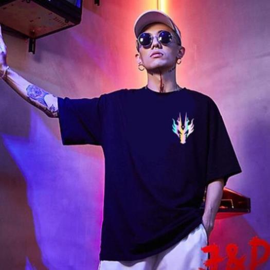 Áo Thun Phản Quang Nam Nữ In hình ĐẦU RỒNG , áo chất, đi đêm, đi phượt bao ngầu, nhìn đã mắt