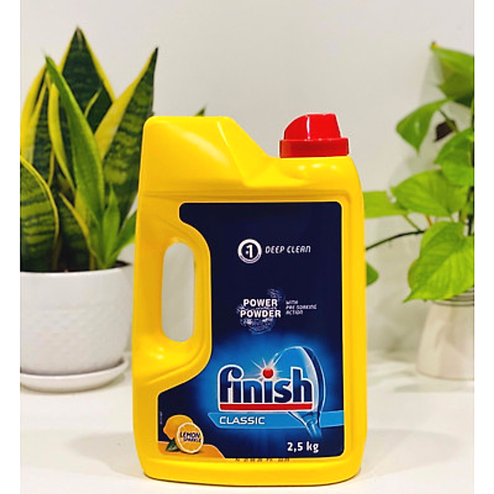 Bột Finish 2,5kg Chuyên Dùng Cho Máy Rửa Chén Bát