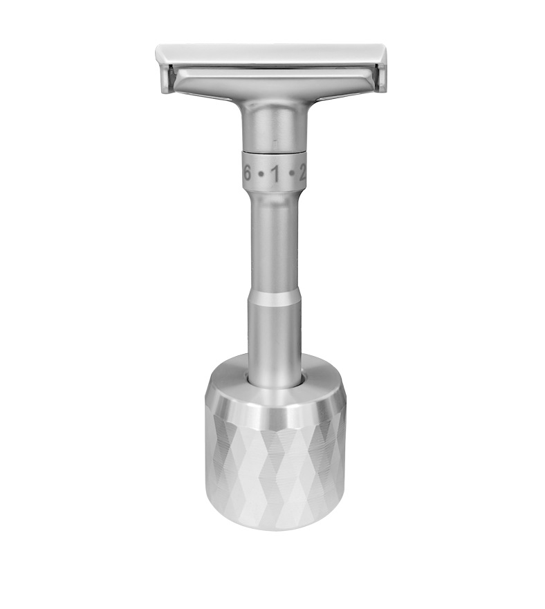 Dao cạo râu truyền thống có hộp kèm lưỡi lam 2000SA - Dao cạo không gỉ 6 cấp chỉnh độ bén