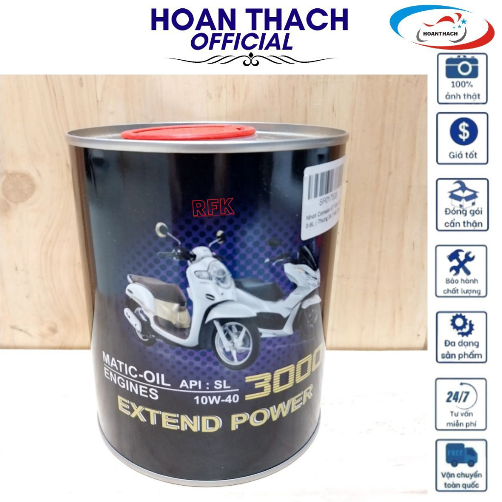 Nhớt Xe Ga Comado 4T 10W - 40 0.8L Hộp Đen HOANTHACH SP017538