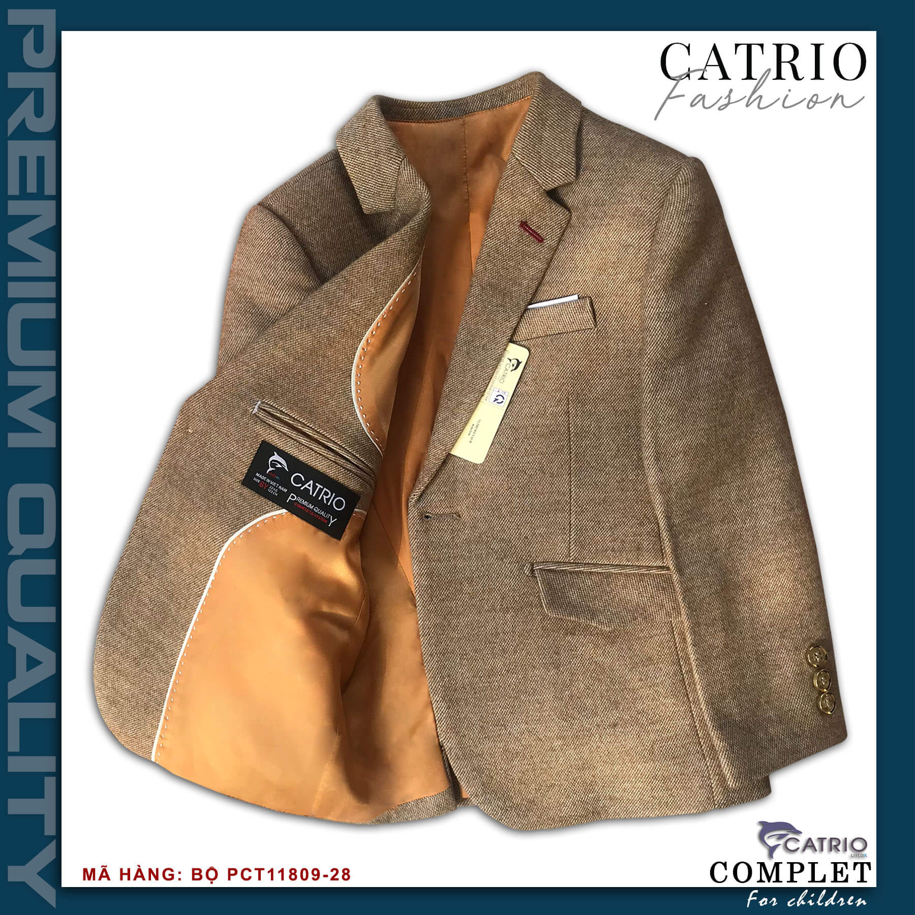 ÁO VEST BÉ TRAI CATRIO PCT11809/28 LÀ ÁO KHOÁC VEST, ÁO ĐỜ MI TRẺ EM TỪ 3 tuổi_9 tuổi  thuộc bộ sưu tập quần áo trẻ em trang trọng cho mùa lễ hội tết tiệc cưới sự kiện sinh nhật, được làm bằng vải dạ cao cấp nhất, đẹp đến từng chi tiết