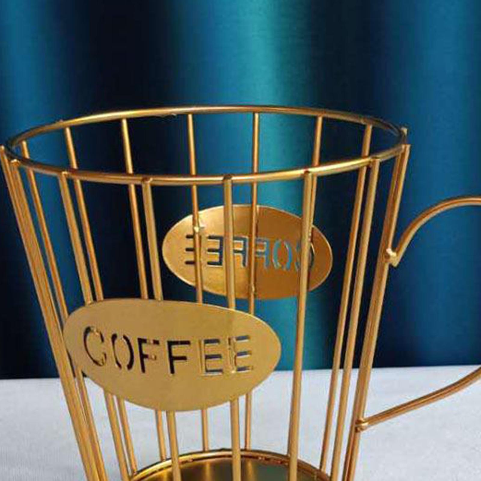 Coffee Capsule Storage Basket Holder Home Kitchen Organizer Black Small