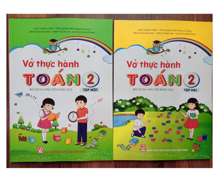 Sách - Combo Vở Thực Hành Toán Lớp 2 - Tập 1 + 2 (Bộ Sách Chân Trời Sáng Tạo)