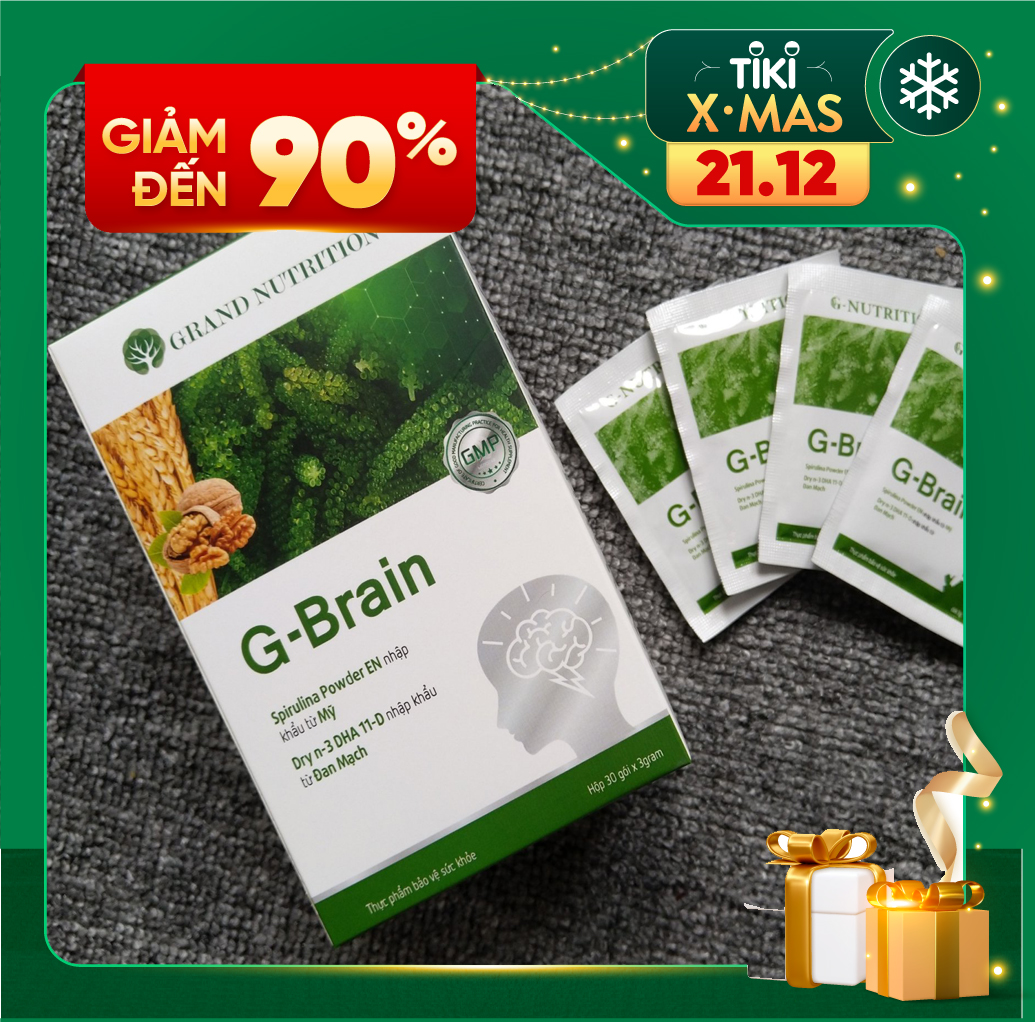 Combo 3 hộp Cốm sữa tảo non G-Brain  dành cho bé