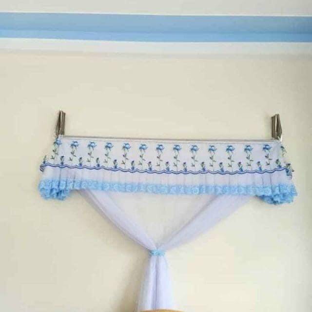 Chỉ màn không kèm khung, màn xếp gọn tiên dụng vải tuyn lạnh loại đẹp, hàng Việt Nam chất lượng cao