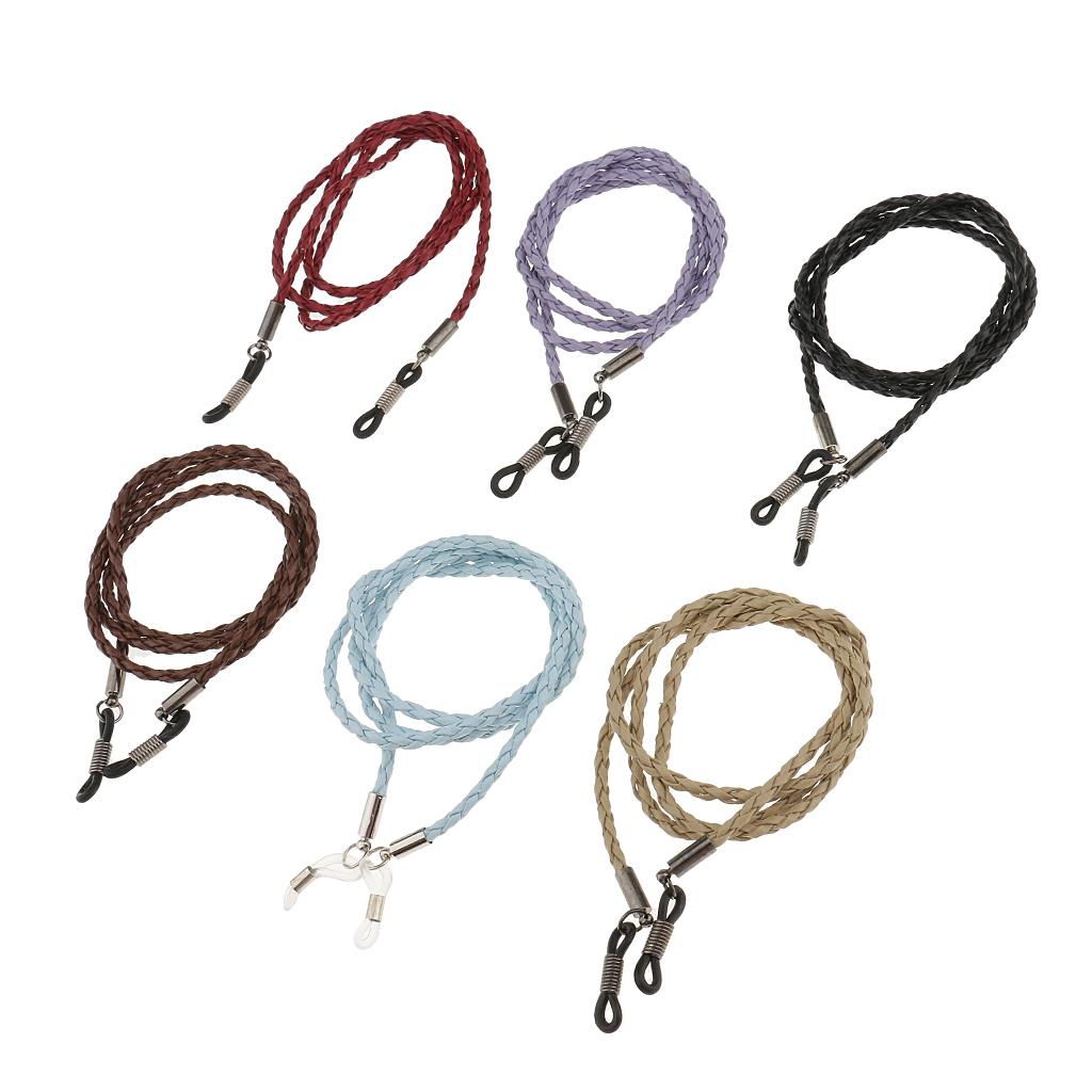 Set of 6pcs Eyeglass Reading Spectacles Sunglasses Glasses Holder Cord Chain
