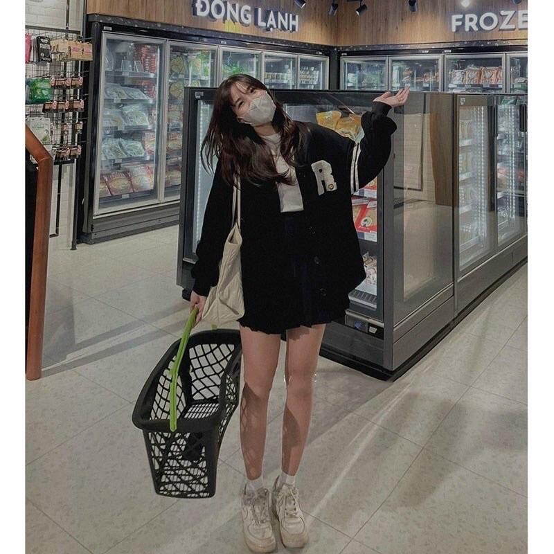 Áo khoác nỉ ngoại cardigan cài nút không nón unisex ulzzang nam nữ