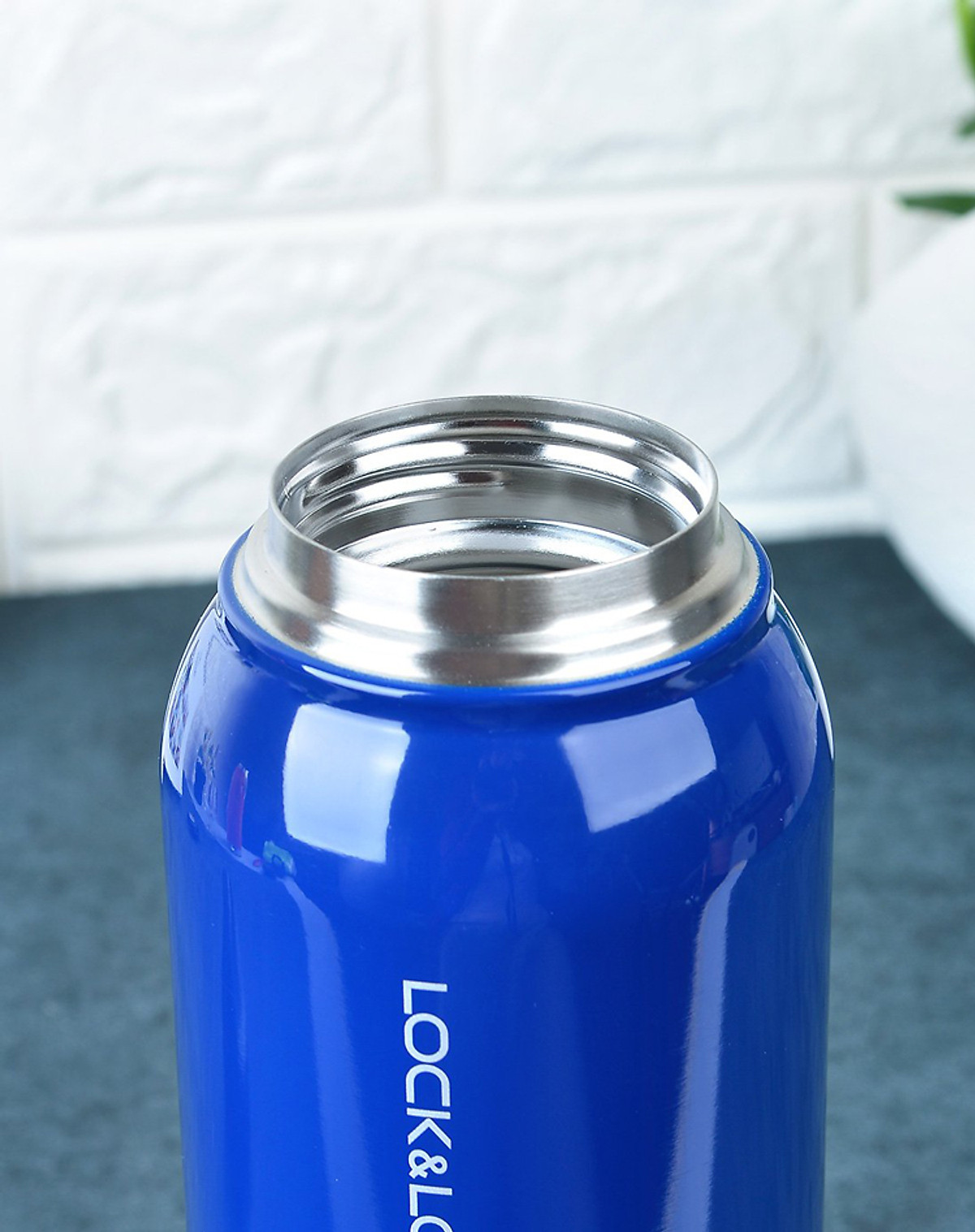 Bình Giữ Nhiệt Lock&Lock Loop Tumbler 530ml, 620ml - Hàng Chính Hãng, Ruột Bình Bằng Thép Không Gỉ, Có Lưới Lọc Trà, Tặng Kèm Ống Hút Inox