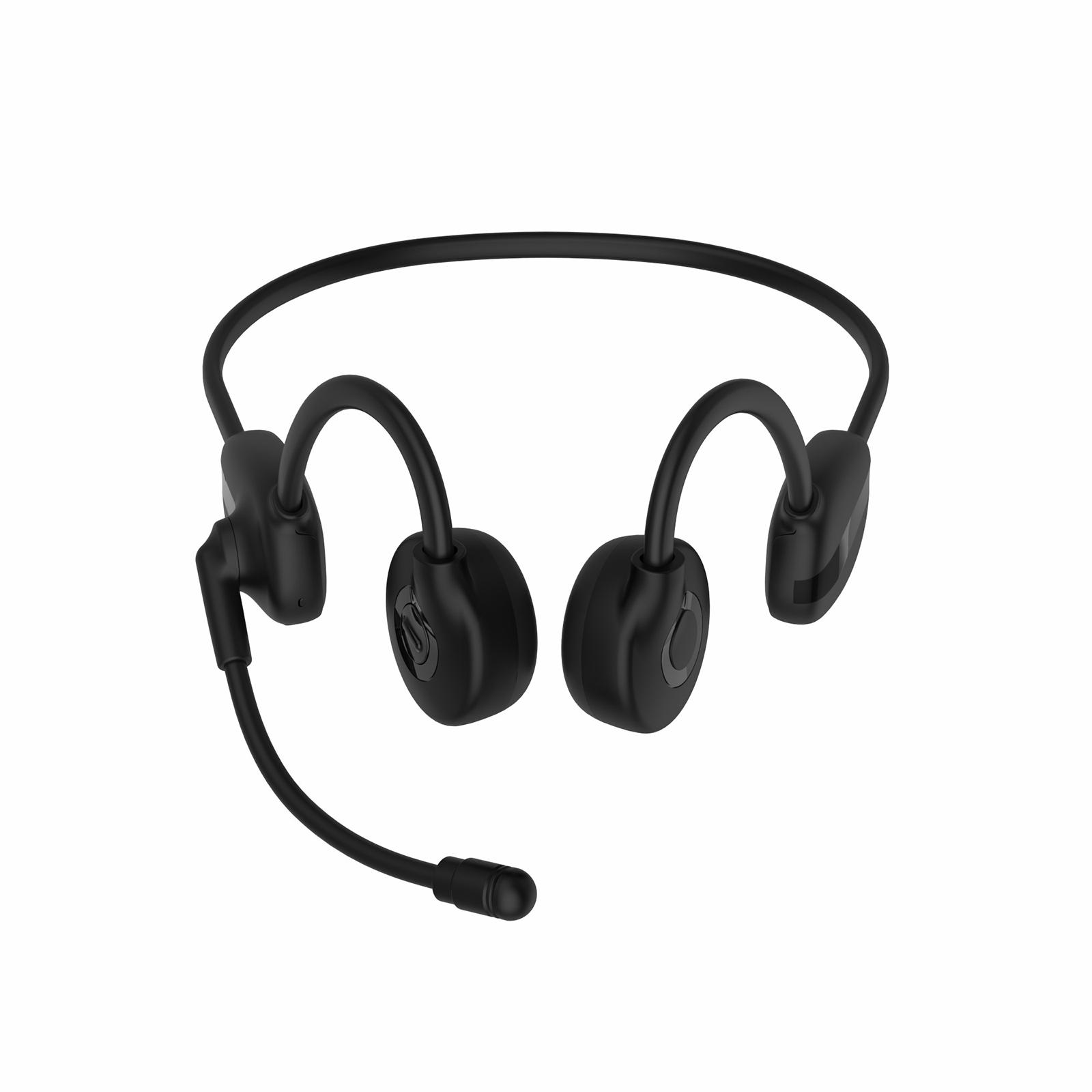 BH628 Bone Conduction Headphones Wireless BT 5.3 Earphone Outdoor Sports Headset with Earbuds Hands-free with Microphone