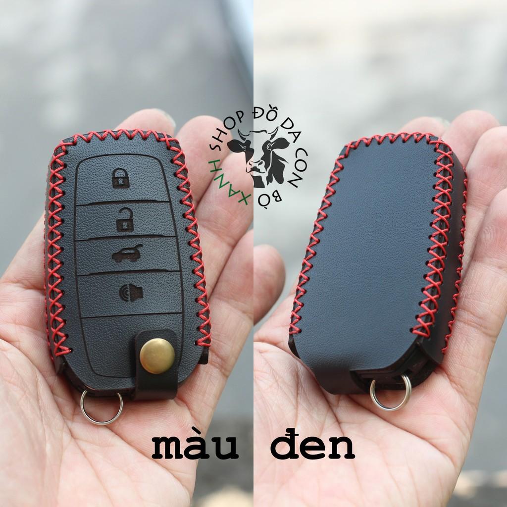 Bao da dành cho chìa khoá toyota Hilux, Innova, Prado, Camry, Fortuner, Rav 4 handmade da thật 009
