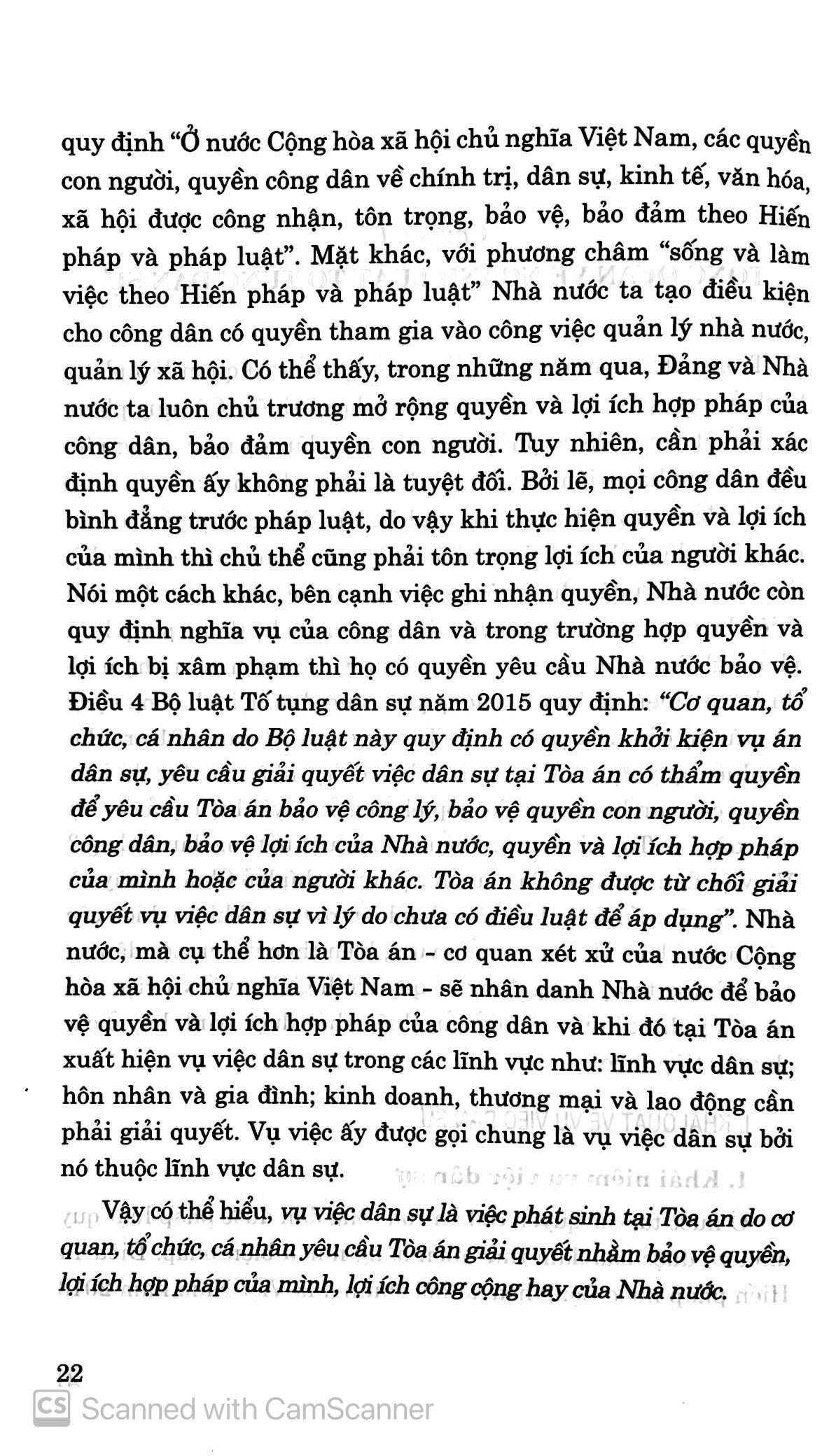 Giáo Trình Luật Tố Tụng Dân Sự - Quyển I: Những Vấn Đề Lý Luận Chung