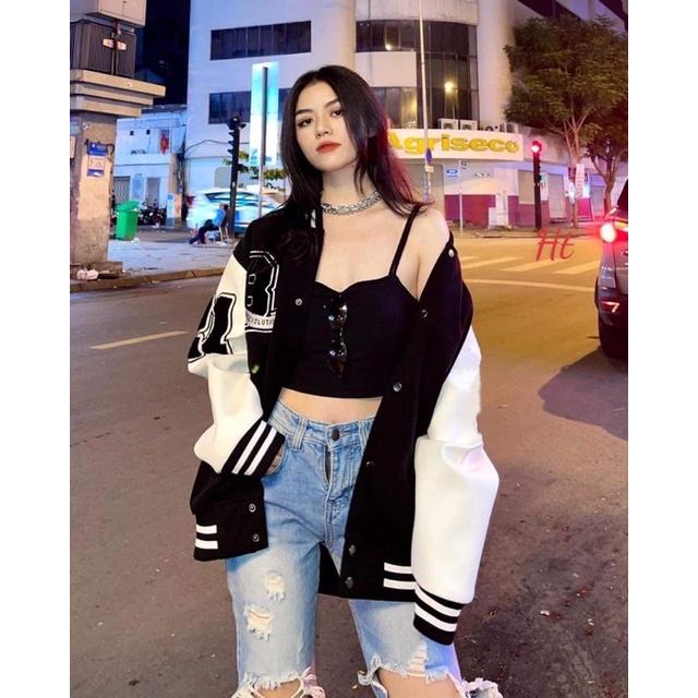 Áo bomber phối tay B21 H2A