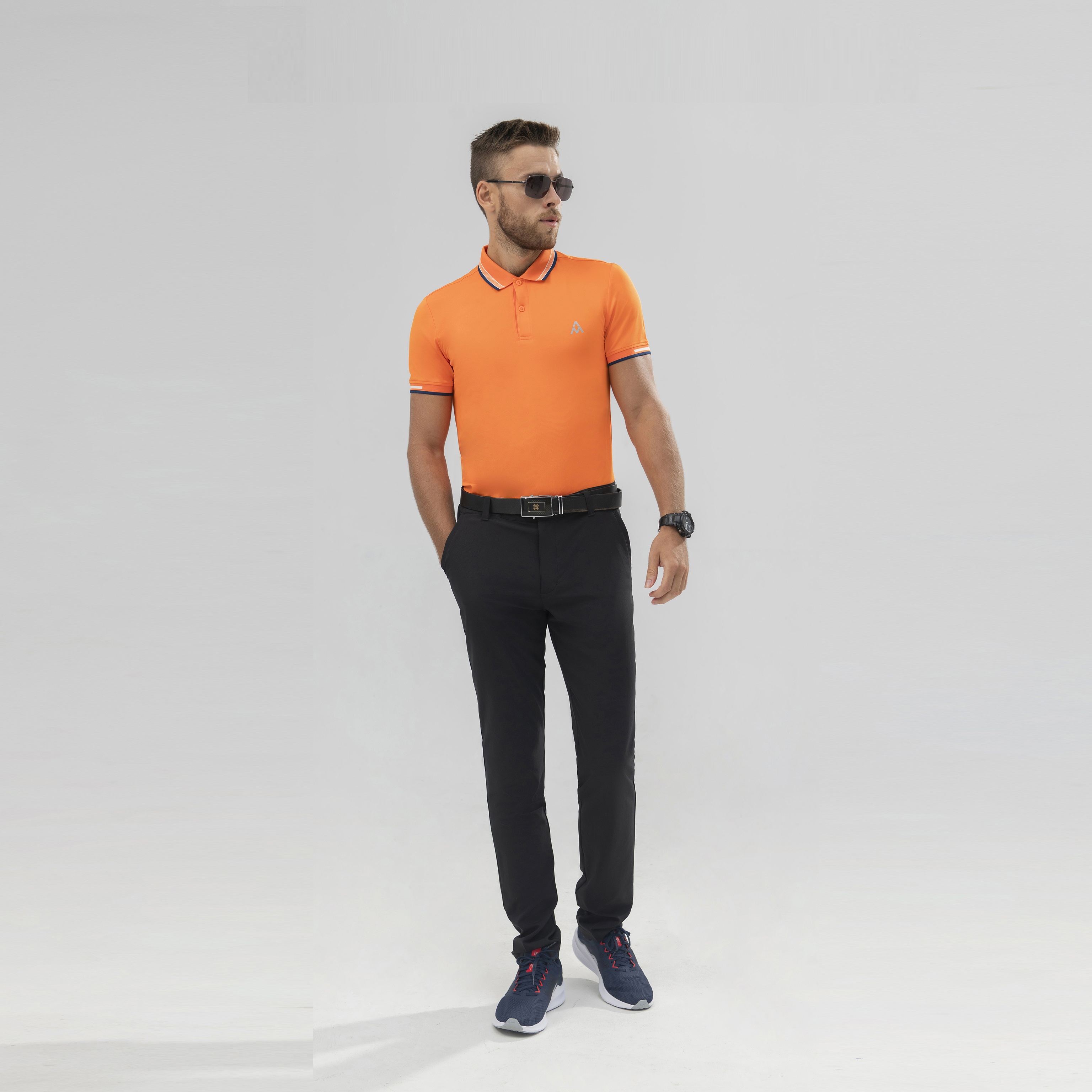 Áo Polo Nam ngắn tay AM PLM221 có cổ thoáng khí, nhanh khố, không bai xù, co dãn tốt.