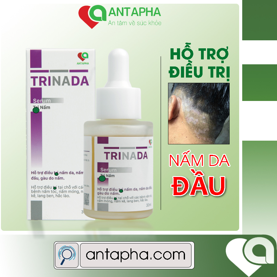 Serum Trinada nấm da đầu, gàu ngứa sạch sẽ da đầu, Antapha