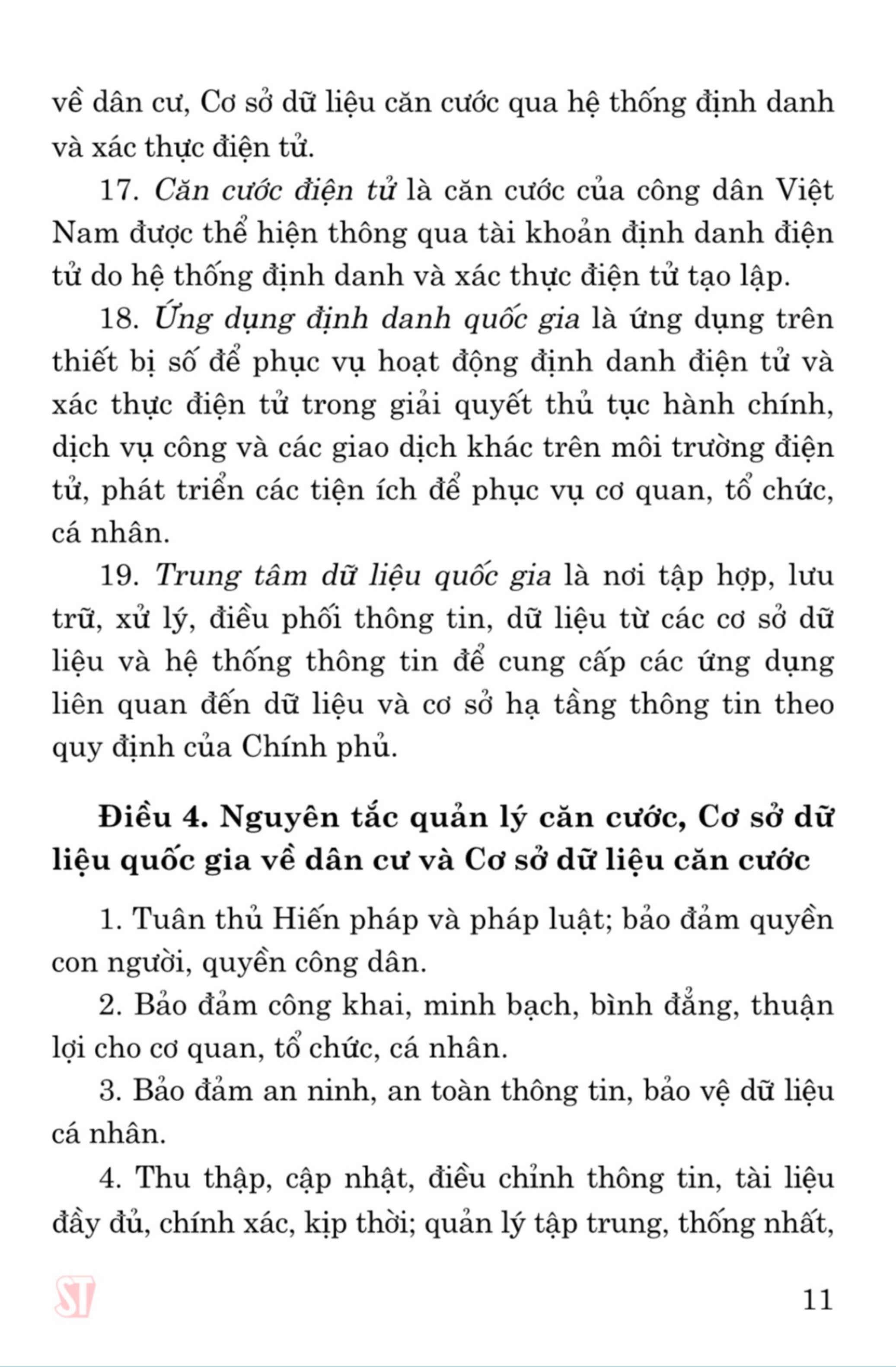 Luật Căn cước công dân (bản in 2024)