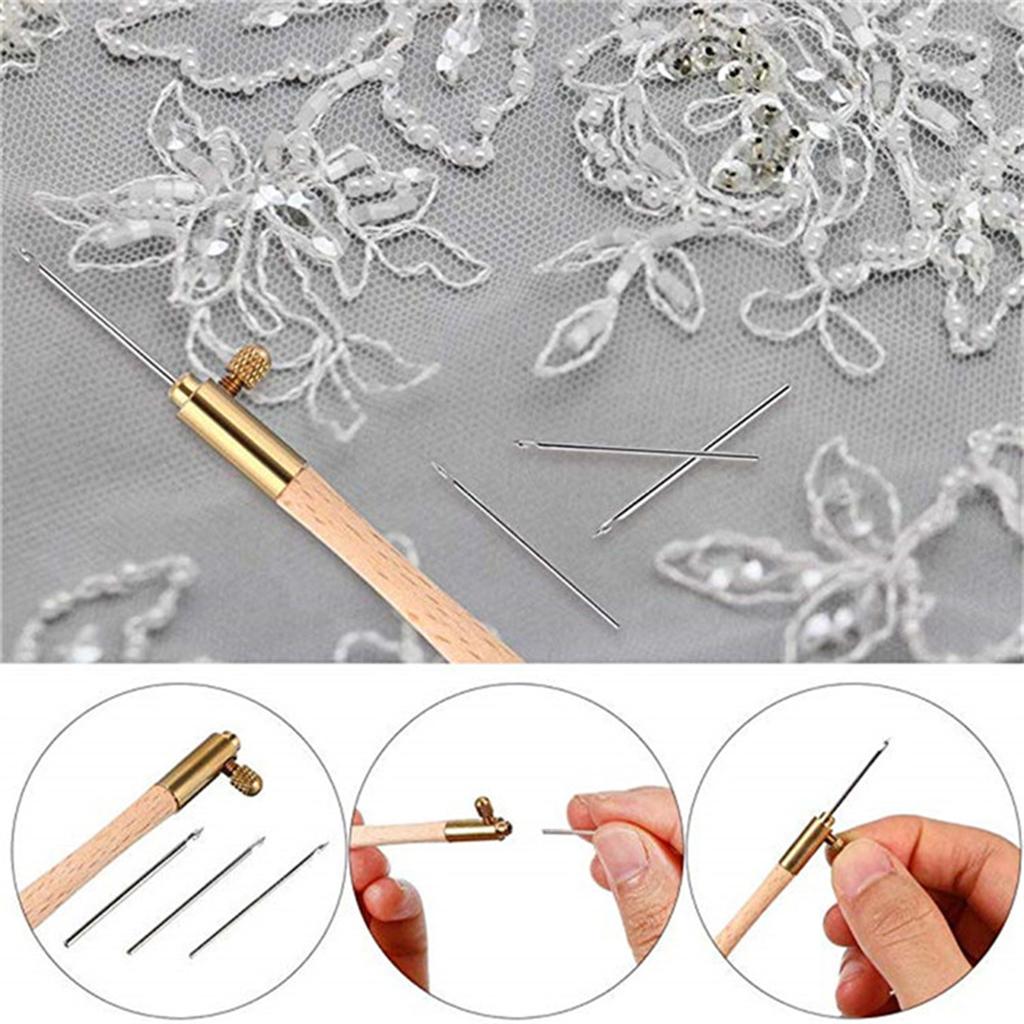 French Crochet Needle Embroidery Beading Needle Beaded Needle Knitting Tool