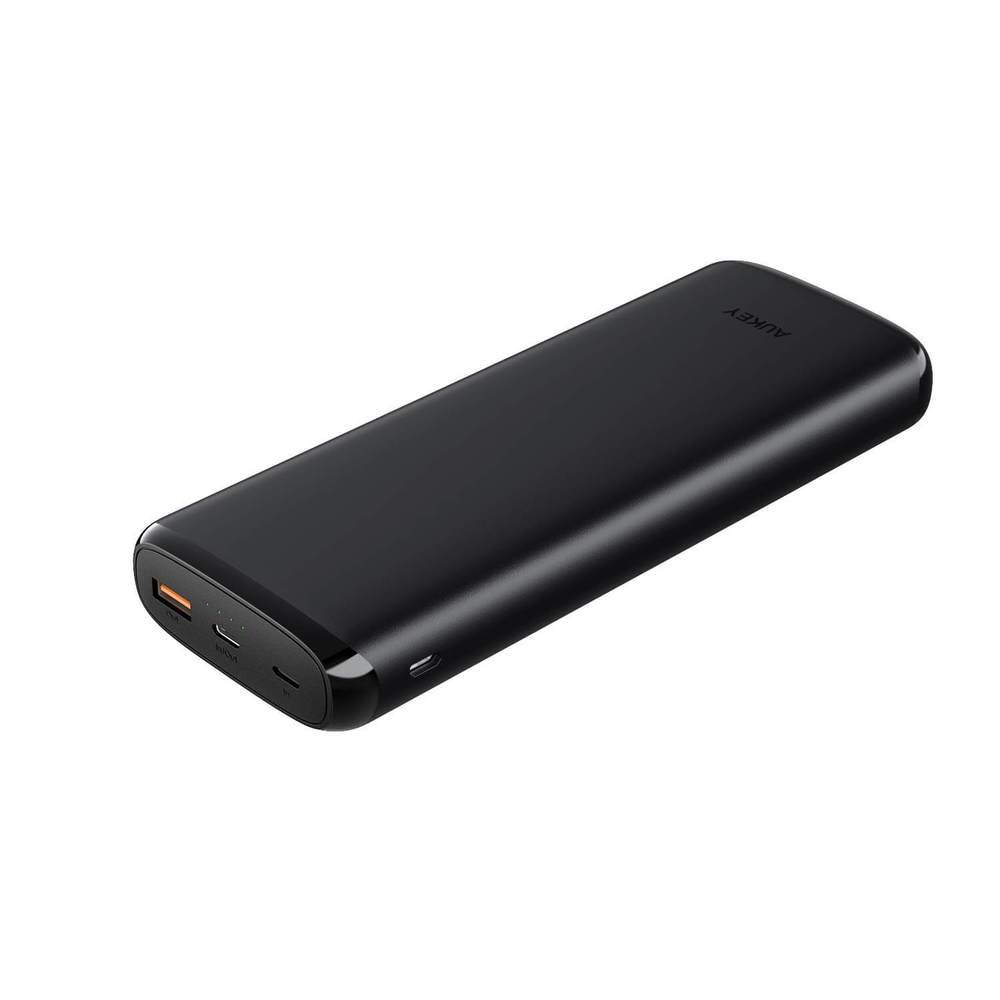 Pin Sạc Dự Phòng 20000mAh AUKEY PB-Y23 1 Cổng Sạc Nhanh QC 3.0, 1 Cổng Type C Power Delivery 18W, Hỗ Trợ Sạc Vào Bằng Cổng Lighting - Hàng Chính Hãng