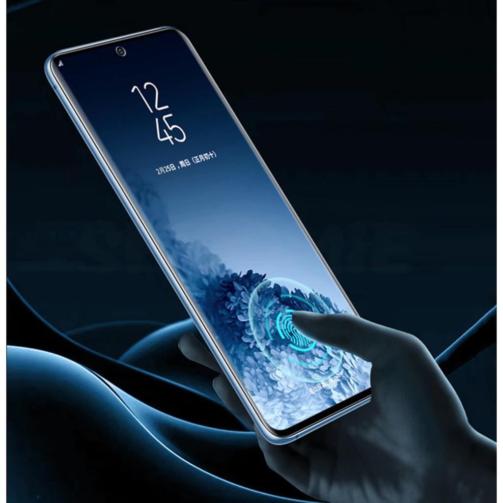 Miếng dán cường lực danh cho Samsung S21 Ultra, S21 Plus, S21 Full 2 mặt trước sau, dùng cảm biến vân tay siêu nhạy như chưa dán