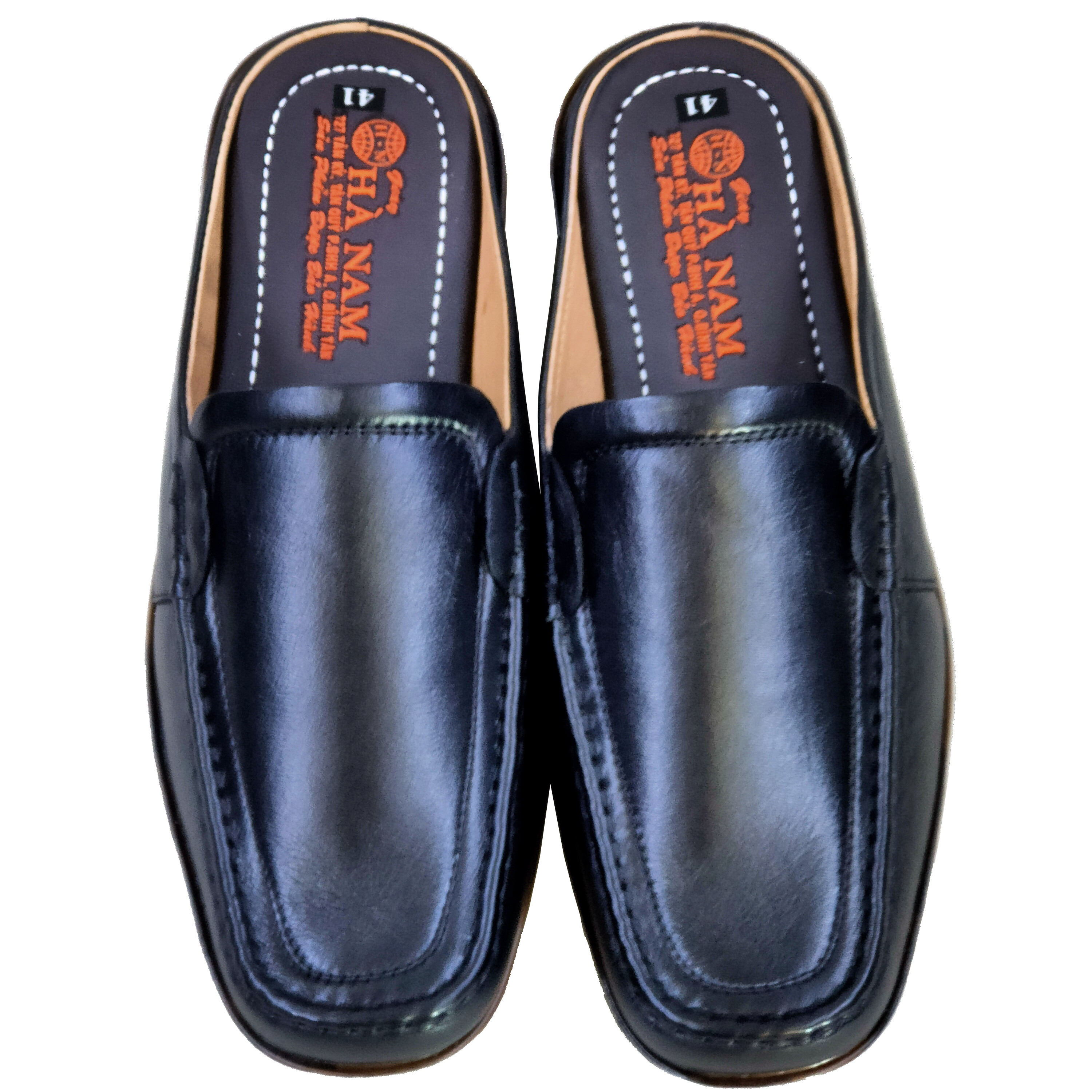 Dép bít mũi nam da bò thật HÀ NAM cao cấp  GSB2051