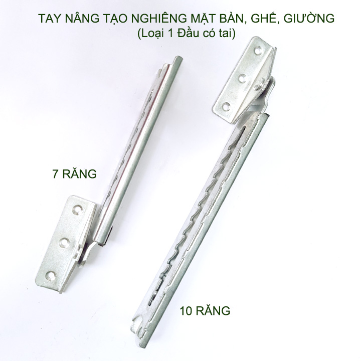 01 Thanh nâng, tạo độ nghiêng mặt bàn, ghế, giường làm bằng thép mạ chống gỉ (loại 1 đầu có tai 1T)