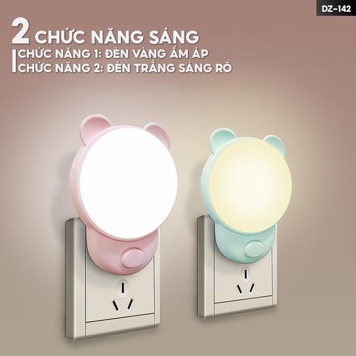 Đèn Ngủ Cắm Điện Nhiều Mẫu Mã Công Suất 1.5w Có Nhiều Chế Độ Đèn Màu DZ-142 DZ-143