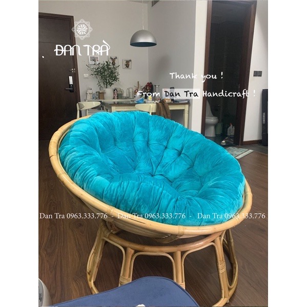 [LOẠI 1 - GIÁ XƯỞNG] Ghế Papasan 100% Tự Nhiên Cao Cấp, Ghế Mây Đọc Sách Kèm Nệm Màu Tự Chọn - Bàn Ghế Mây Tre ĐAN TRÀ