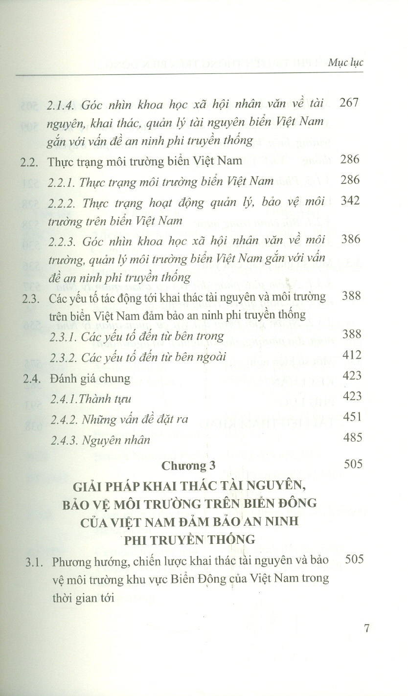 An Ninh Phi Truyền Thống Trên Biển Đông: Tiếp Cận Khoa Học Xã Hội Và Nhân Văn Trong Vấn Đề Môi Trường Và Khai Thác Tài Nguyên (Sách chuyên khảo)