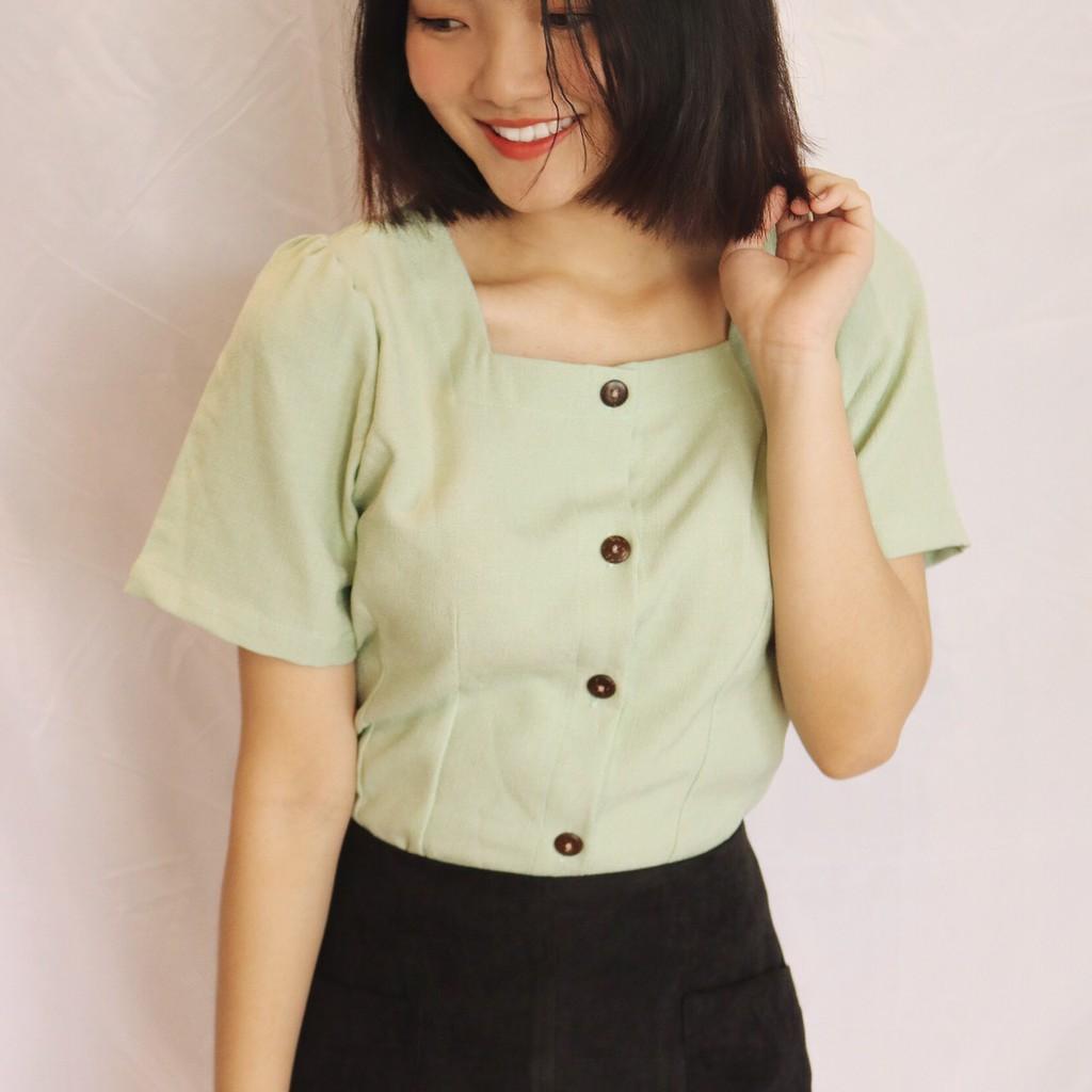 ÁO CROP BASIC MINT -KV530