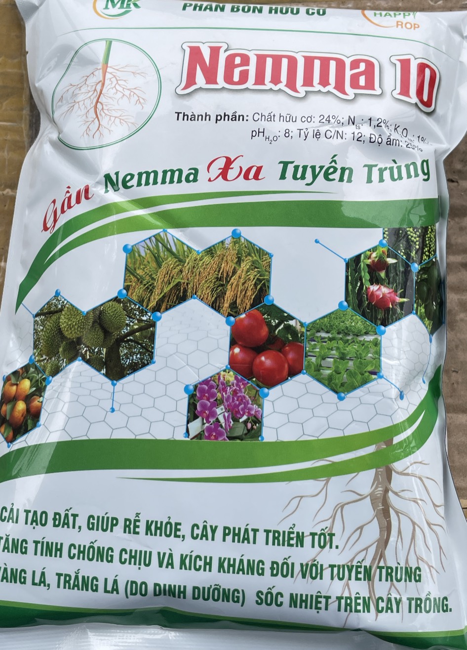 Phân Bón Hữu cơ Nemma 10 xa tuyến Trùng gói 1kg