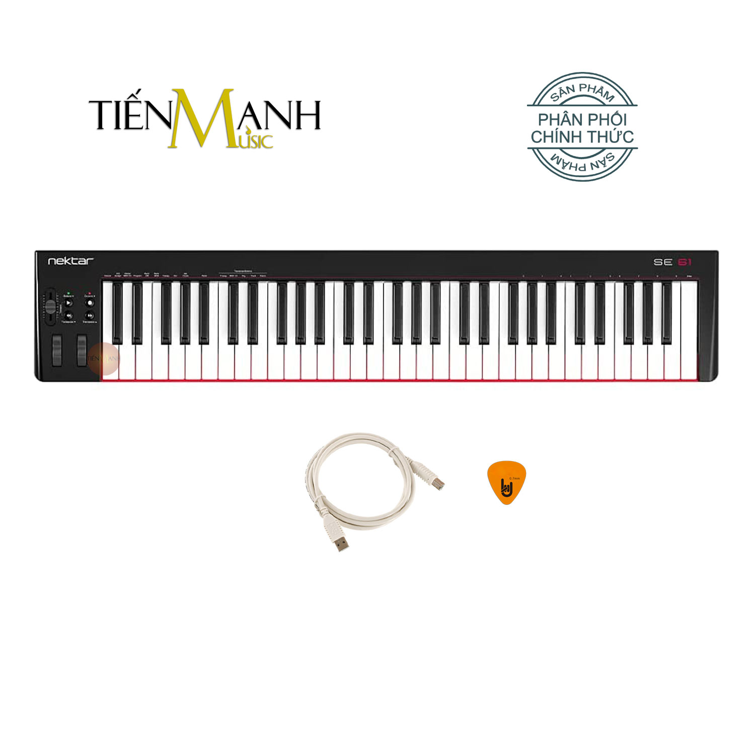 Nektar SE61 Midi Keyboard Controller 61 Phím Cảm ứng lực Bàn phím sáng tác - Sản xuất âm nhạc Producer Hàng Chính Hãng - Kèm Móng Gẩy DreamMaker