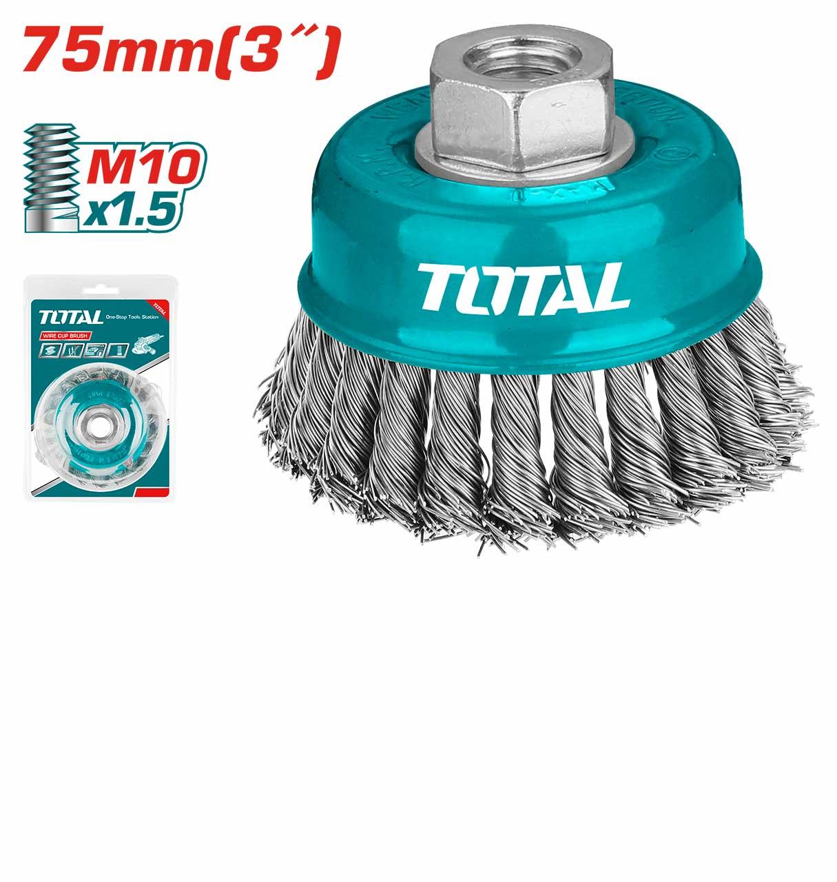CHÉN CƯỚC THÉP XOẮN 75MM, 100MM, 125MM TOTAL TAC32031.2, TAC32042, TAC32051 - HÀNG CHÍNH HÃNG