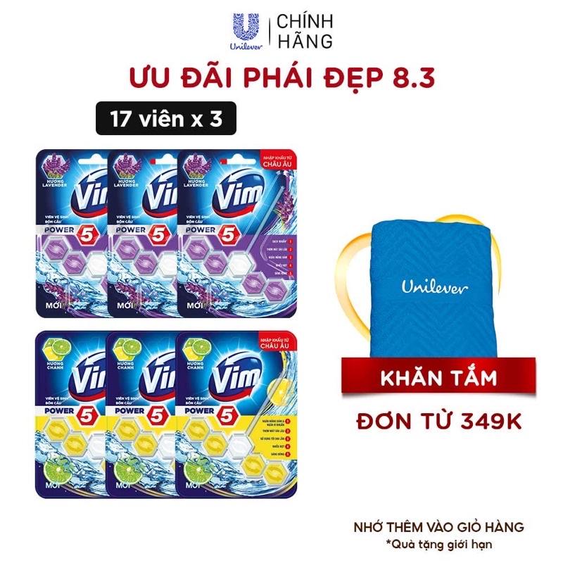 viên tẩy bồn cầu vim sạch khuẩn thơm mát