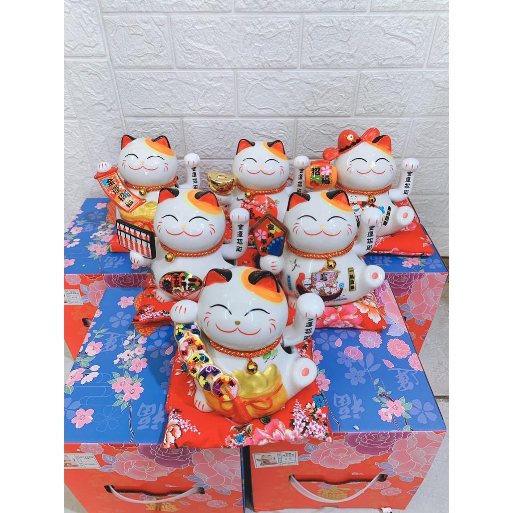 MÈO SỨ NEKO VẪY TAY 18CM