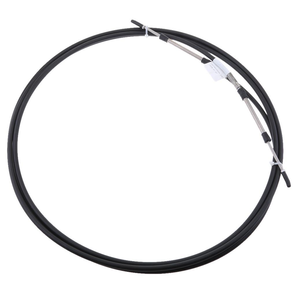 Marine Canoe Boat Outboard Engine Throttle Control Cable fit for YAMAHA Outboard - Black+Red