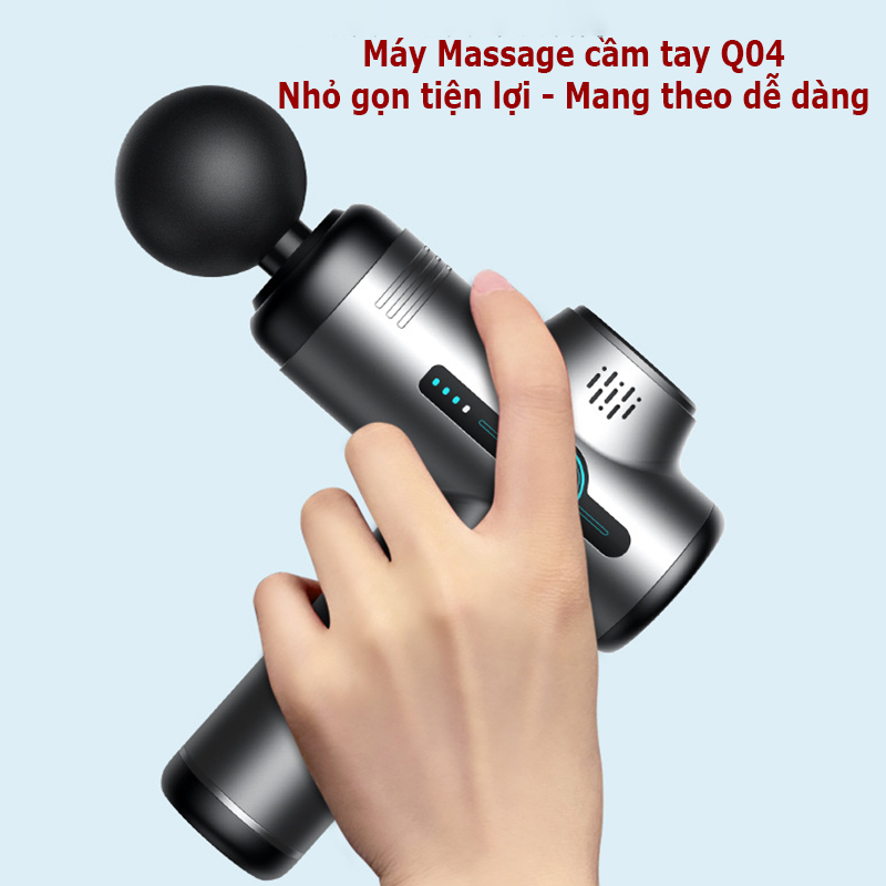 Máy massage cầm tay Mini Q4 ,Máy mát xa cầm tay mini 6 đầu massage giảm đau lưng, đau cổ gáy, Trị Đau Nhức Toàn Thân Hiệu Quả