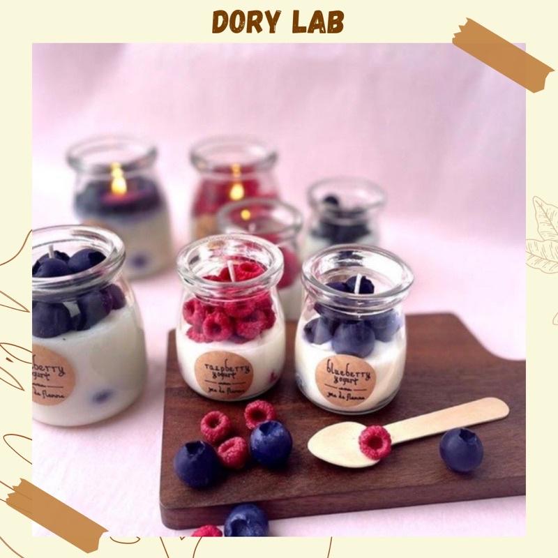 Nến Thơm Handmade Ly Sữa Chua Thạch Topping - Dory Lab