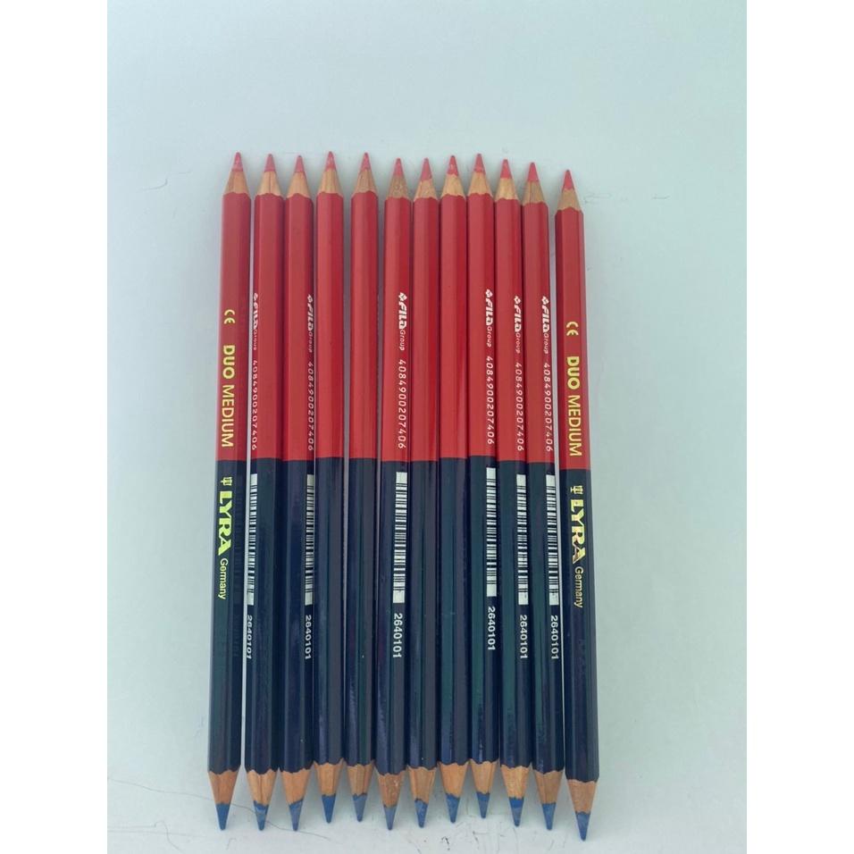 Bút chì nhập khẩu Đức LYRA Duo Medium 2640101 hai đầu xanh đỏ