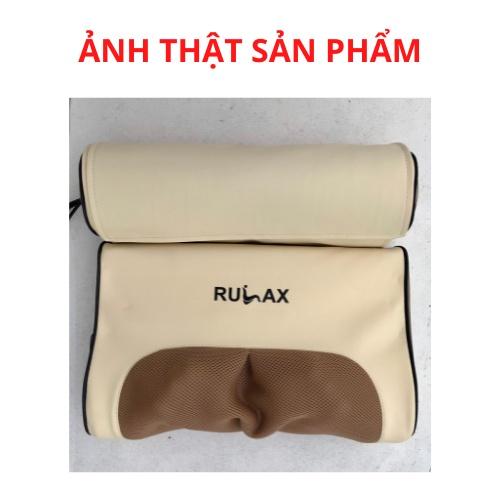 Gối Massage Hồng Ngoại Kép RULAX, Gối Mát Xa Trị Liệu Kết Hợp Thảo Dược, Da Pu Cao Cấp RL-04 ( Có Hướng Dẫn Tiếng Việt )