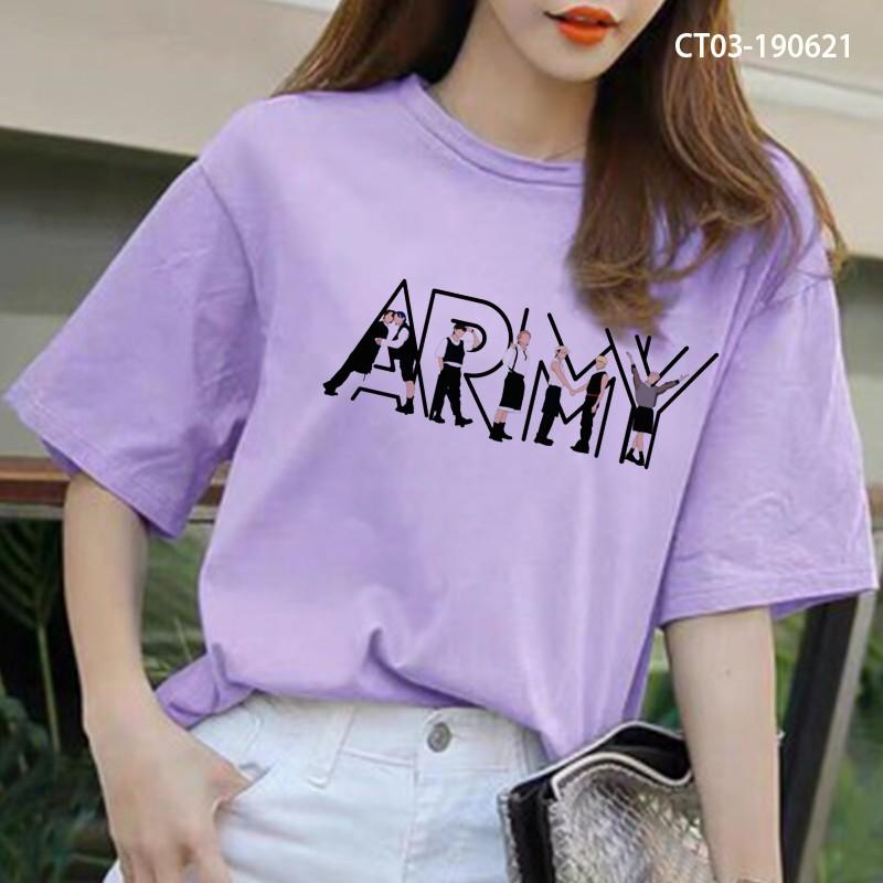 Áo Thun BTS ARMY Hình Vẽ Bóng - CT03-190621