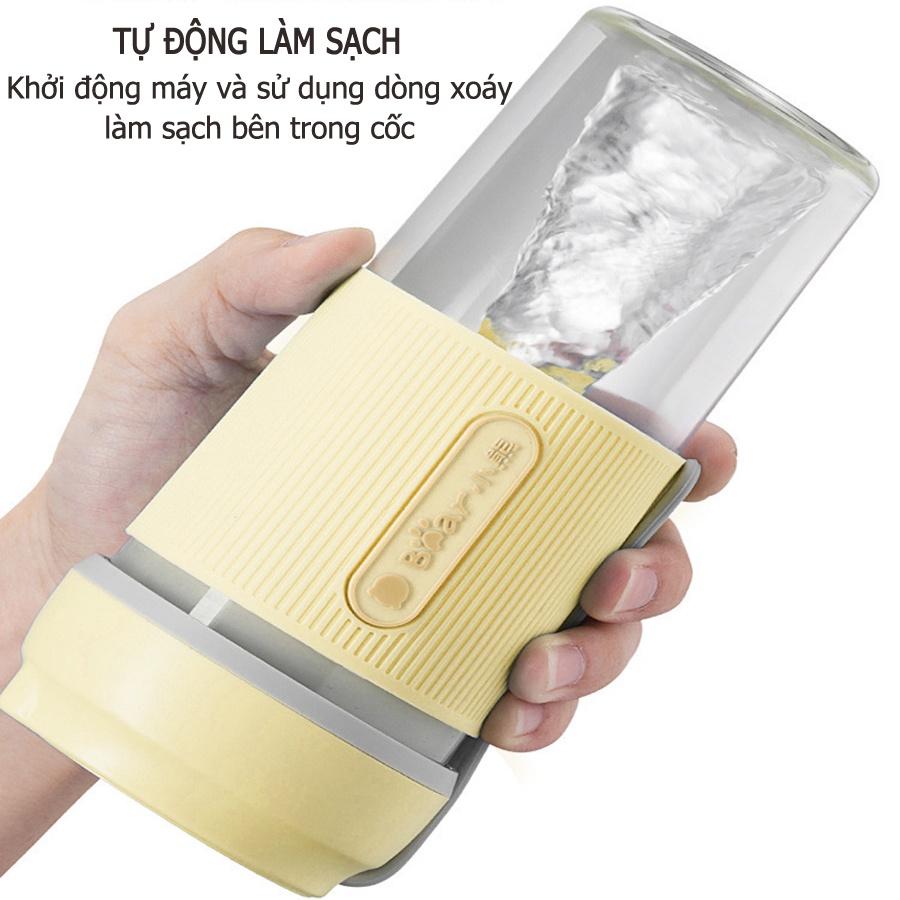 Máy xay sinh tố cầm tay Bear máy xay sinh tố mini sạc điện, dung tích 300ml, Anh Lam Store - Hàng nhập khẩu